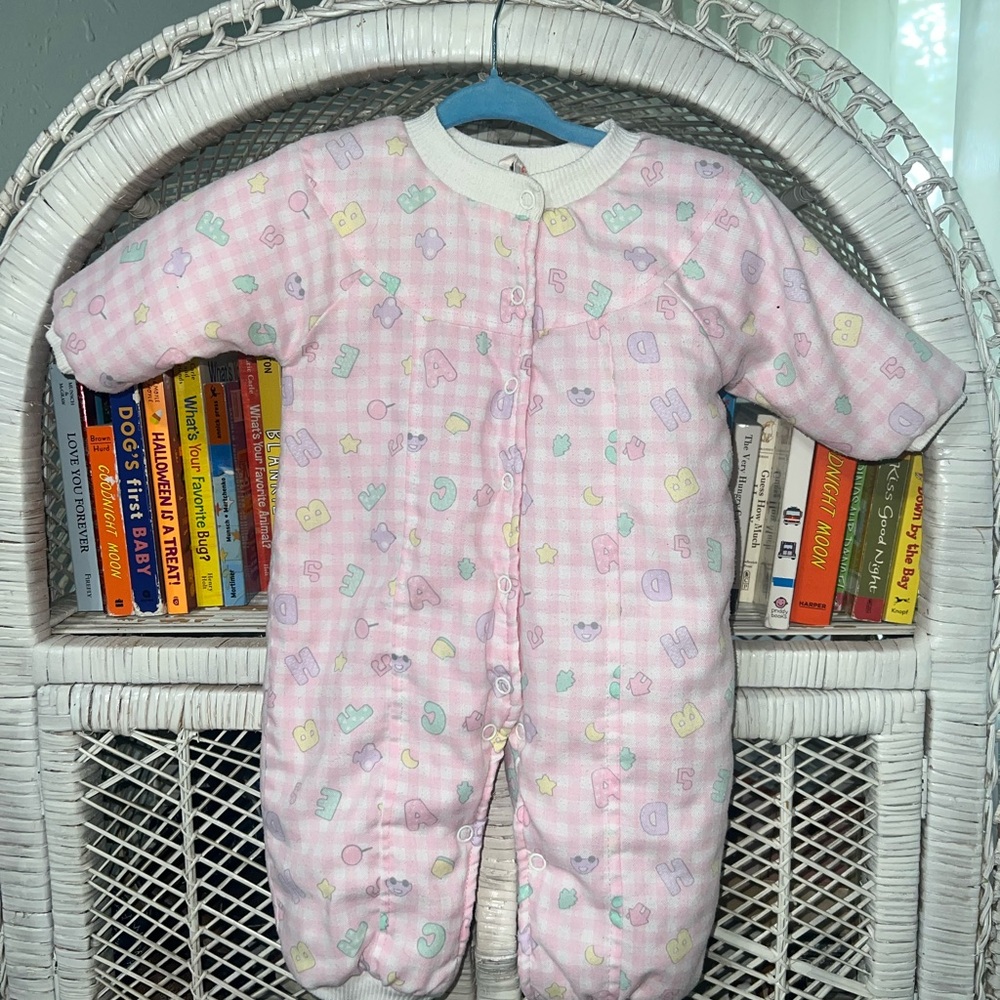 Vintage lined Mini Togs romper